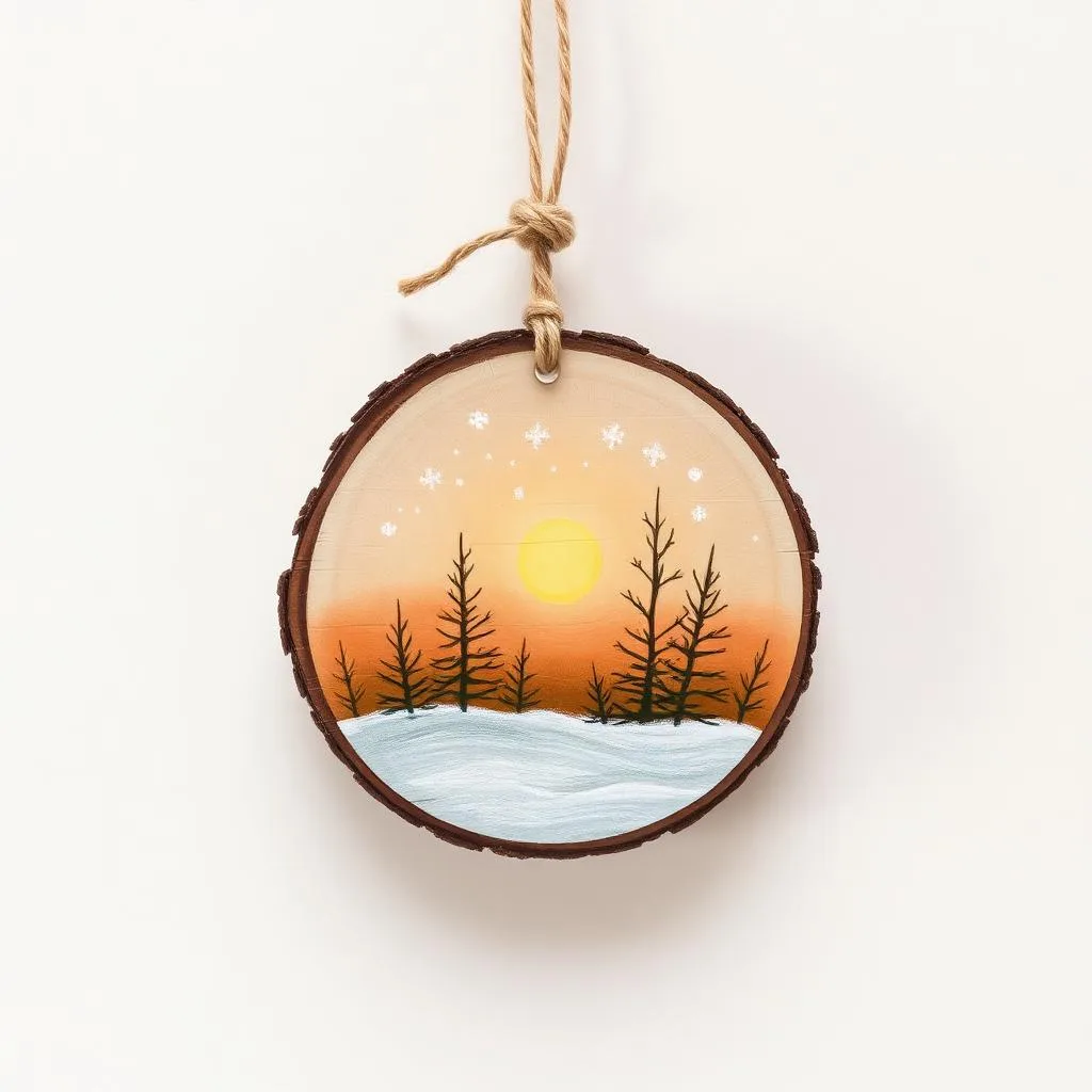 Hand-Painted Christmas Ornament