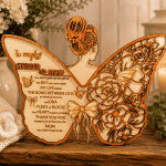 To My Stepped Up Mom" Butterfly Keepsake