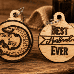 Personalized Wooden Bottle Opener Keychain