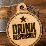Personalized Wooden Bottle Opener Keychain