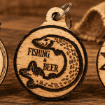 Personalized Wooden Bottle Opener Keychain