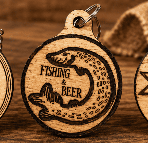 Personalized Wooden Bottle Opener Keychain