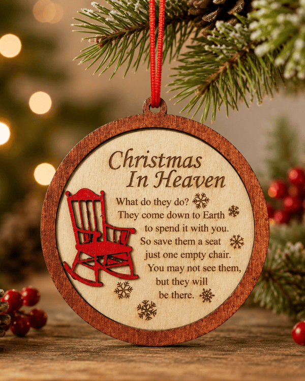 Christmas in Heaven Memorial Ornament