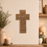 Lord’s Prayer Wooden Cross – Natural or Stained Finish
