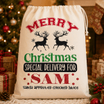 Personalized Christmas Santa Sacks – Set of 2 or 4