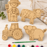 DIY Farm Animal Wooden Paint Kit