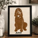 Personalized Pet Photo Engraved Wood Portrait