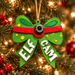 Santa Cam & Elf Cam Christmas Ornaments