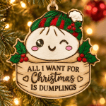 umpling Christmas Ornaments – Choose Your Design